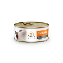 Vet's Plus Optimal Nutrition Hypoallergenic Tavuk Etli Tahılsız Yetişkin Kedi Konservesi 85 gr - 1