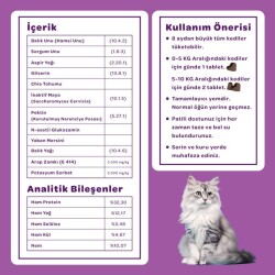 Vet's Plus Sterilised Kısırlaştırılmış Kediler İçin Yaban Mersinli Çiğnenebilir Tablet 60 Adet - 3