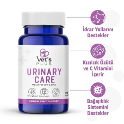 Vet's Plus Urinary Care Kedi ve Köpek İçin İdrar Yolları Destekleyici Tablet 75 Adet - 3