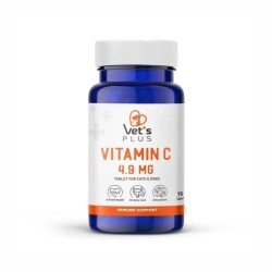 Vet's Plus Vitamin C Kedi ve Köpekler İçin Vitamin Tablet 75 Adet - Vet's Plus