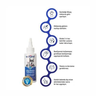 Veturel Kedi Köpek ve Diğer Hayvanlar İçin Göz Bakım Solüsyonu 100 Ml - 2