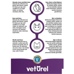 Veturel Kediler İçin Yara Akne ve Yüz Bakım Solüsyonu 100 Ml - 2