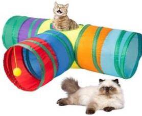 Vogue Üç Yollu Kedi Oyun Tüneli 85 cm - 1
