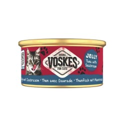 Voskes Jelly Ton Balığı ve Çipura Yetişkin Kedi Konservesi 85 gr - Voskes
