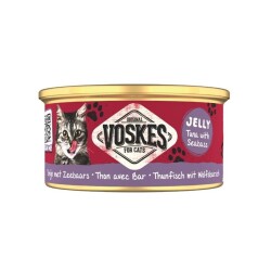 Voskes Jelly Ton Balığı ve Levrek Yetişkin Kedi Konservesi 85 gr - Voskes