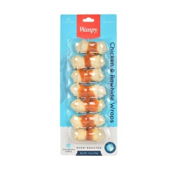 Wanpy Deri Üzerine Tavuk Sarılı Köpek Ödülü 90 gr 7'li - Wanpy