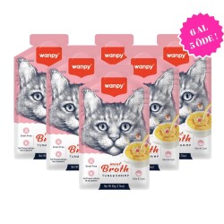 Wanpy Karides Ton Balıklı Kedi Çorbası 50 gr (6 AL 5 ÖDE) - Wanpy