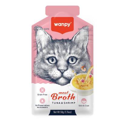 Wanpy Karides Ton Balıklı Kedi Çorbası 50 gr (6 AL 5 ÖDE) - 2