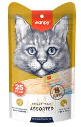 Wanpy Kedi Ödül Çubuğu Sıvı Karışık Paket 25 Adet X 14 gr - Wanpy