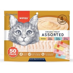 Wanpy Kedi Ödül Çubuğu Sıvı Karışık Paket 50 Adet X 14 gr - Wanpy