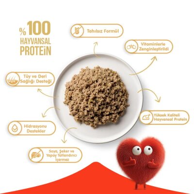Wanpy Kuzulu Tahılsız Yetişkin Kedi Konservesi 375 gr - 3