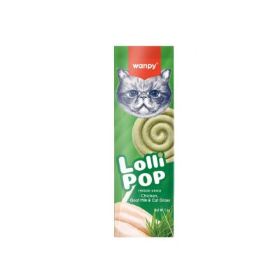 Wanpy LolliPop Kedi Otlu Lolipop Kedi Ödülü 1.4 Gr x 10 Adet