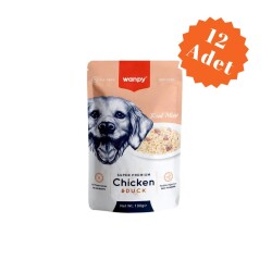 Wanpy Pouch Tavuk ve Ördekli Yetişkin Köpek Konservesi 100 Gr x 12 Adet - Wanpy