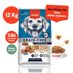 Wanpy Sığır Etli Tahılsız Yetişkin Köpek Maması 12 kg - Wanpy