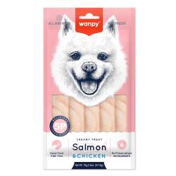 Wanpy Somonlu ve Tavuklu Krema Köpek Ödülü 5 X 14 gr - Wanpy