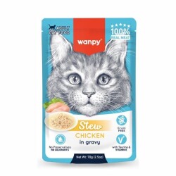 Wanpy Stew Gravy Pocuh Tavuklu Yetişkin Yaş Kedi Maması 70 gr - Wanpy