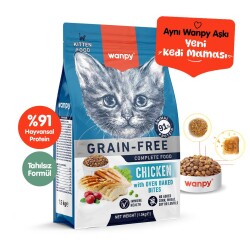 Wanpy Tavuklu Tahılsız Yavru Kedi Maması 1,5 Kg - Wanpy