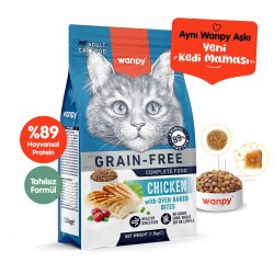 Wanpy Tavuklu Tahılsız Yetişkin Kedi Maması 1,5 Kg - 1