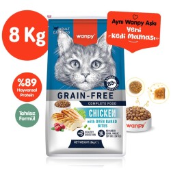 Wanpy Tavuklu Tahılsız Yetişkin Kedi Maması 8 Kg - Wanpy