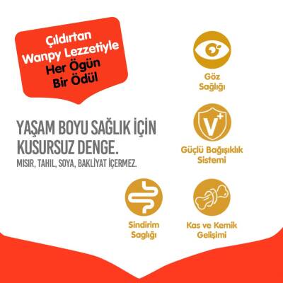 Wanpy Tavuklu Tahılsız Yetişkin Kedi Maması 8 Kg - 3