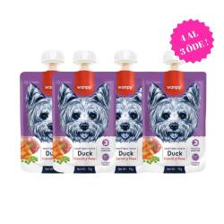 Wanpy Taze Ördekli ve Havuçlu Köpek Et Ezmesi 90 gr (4 AL 3 ÖDE) - Wanpy