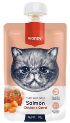 Wanpy Taze Somonlu ve Tavuklu Kedi Et Ezmesi 90 gr - Wanpy