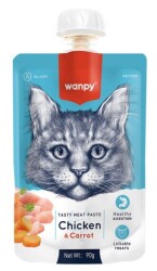 Wanpy Taze Tavuklu ve Havuçlu Kedi Et Ezmesi 90 gr - Wanpy