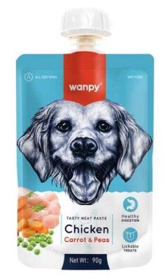 Wanpy Taze Tavuklu ve Havuçlu Köpek Et Ezmesi 90 gr (4 AL 3 ÖDE) - 2