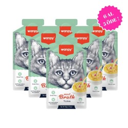 Wanpy Ton Balıklı Kedi Çorbası 50 gr (6 AL 5 ÖDE) - Wanpy