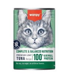 Wanpy Ton Balıklı Tahılsız Yetişkin Kedi Konservesi 375 gr - Wanpy