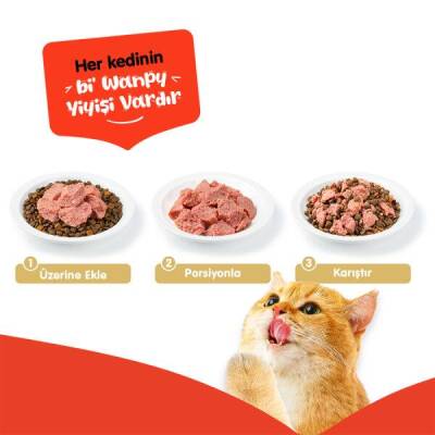 Wanpy Ton Balıklı Tahılsız Yetişkin Kedi Konservesi 375 gr - 2