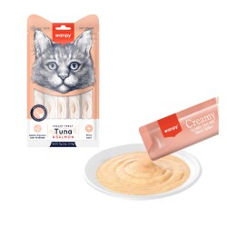 Wanpy Ton Balıklı ve Somonlu Sıvı Krema Kedi Ödül 5 X 14 gr - Wanpy