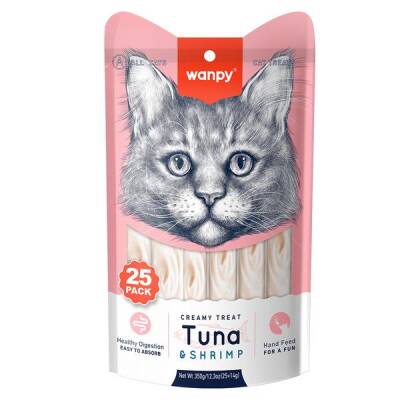 Wanpy Ton & Karides Krema Kedi Ödülü 14 gr X 25 Adet - 1