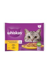 Whiskas Pouch Kümes Hayvanlı Yetişkin Kedi Konservesi 4 X 85 gr - Whiskas
