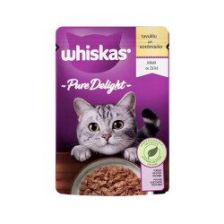 Whiskas Pure Delight Pouch Güveç Tavuklu Yetişkin Kedi Konservesi 85 gr - Whiskas