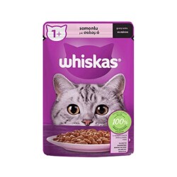 Whiskas Pouch Somon Balıklı Yetişkin Kedi Konservesi 85 gr - Whiskas