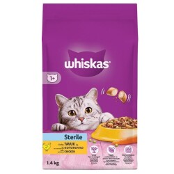 Whiskas Tavuklu ve Havuçlu Kısırlaştırılmış Yetişkin Kedi Maması 1,4 kg - Whiskas